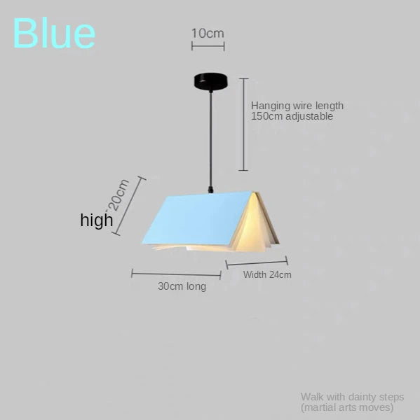 Modern Led Book Pendant Light Living Dining Room Study Chandelier Hanging Lighting Night Lamp Bedroom Kitchen Restaurant Light