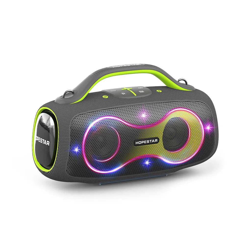 Hopestar Partybox168 Party Speaker 400W Bluetooth 5.4 Wireless Speaker With Subwoofer RGB Lights Karaoke Mic Outdoor Home DJ