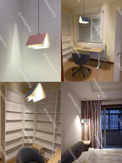 Modern Led Book Pendant Light Living Dining Room Study Chandelier Hanging Lighting Night Lamp Bedroom Kitchen Restaurant Light