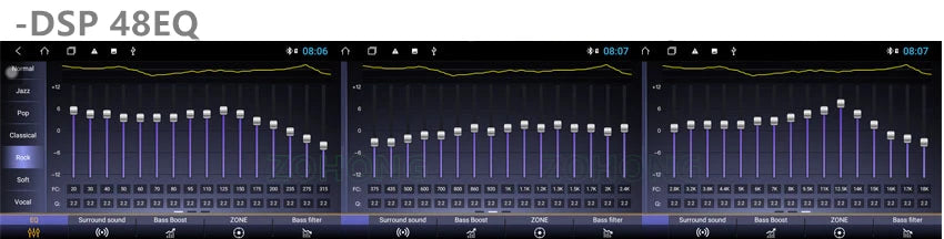 DSP Carplay For Jeep Wrangler 3 JK Android Head Unit Screen 2 Din Autoradio BT GPS Navigation Multimedia Player Car Radio Stereo