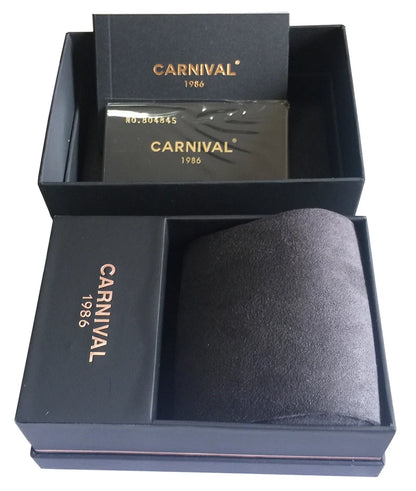 Japan MIYOTA 8215 Watch CARNIVAL Mens Watches Automatic Mechanical Waterproof Sapphire Calendar Full Steel Business Montre homme