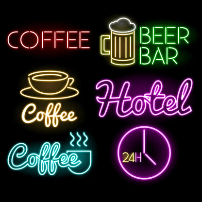 Custom Neon Sign Light DIY Private LED Night Lamp Bulbs Shop Logo Pub Store Club Game Room Wall Decor Billboard Advertisement