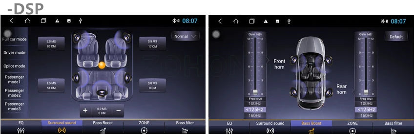 DSP Carplay For Jeep Wrangler 3 JK Android Head Unit Screen 2 Din Autoradio BT GPS Navigation Multimedia Player Car Radio Stereo