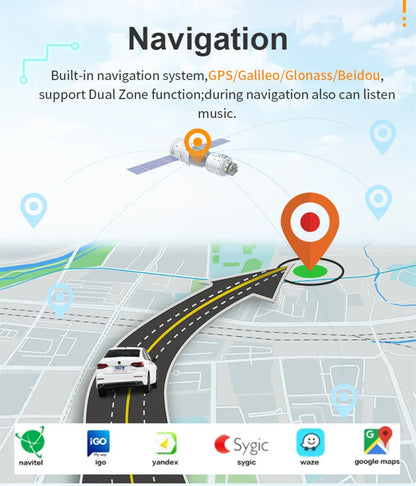 DSP Carplay For Jeep Wrangler 3 JK Android Head Unit Screen 2 Din Autoradio BT GPS Navigation Multimedia Player Car Radio Stereo