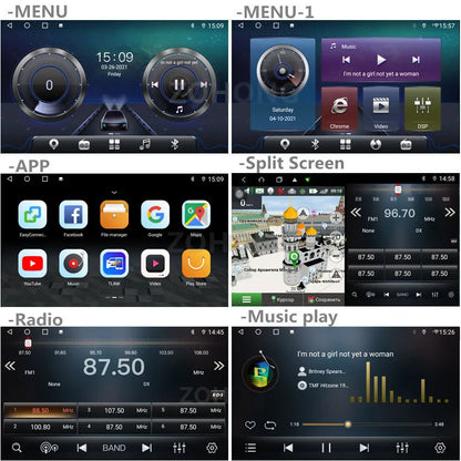 DSP Carplay For Jeep Wrangler 3 JK Android Head Unit Screen 2 Din Autoradio BT GPS Navigation Multimedia Player Car Radio Stereo