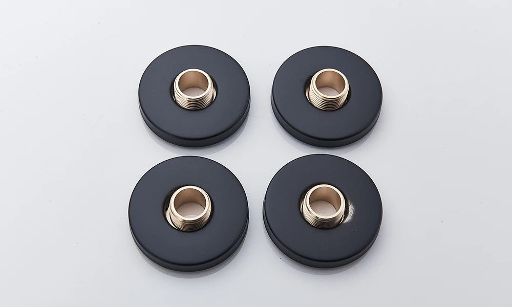 Rozin LED Matte Black Shower Head 40*80cm Large Size Rainfall Shower Heads  Ceiling Mounted with Installation Arm for Bathroom