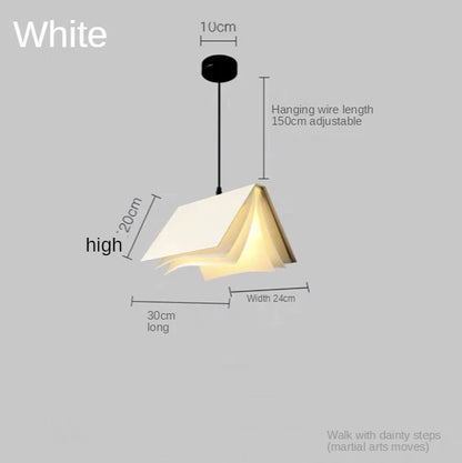 Modern Led Book Pendant Light Living Dining Room Study Chandelier Hanging Lighting Night Lamp Bedroom Kitchen Restaurant Light