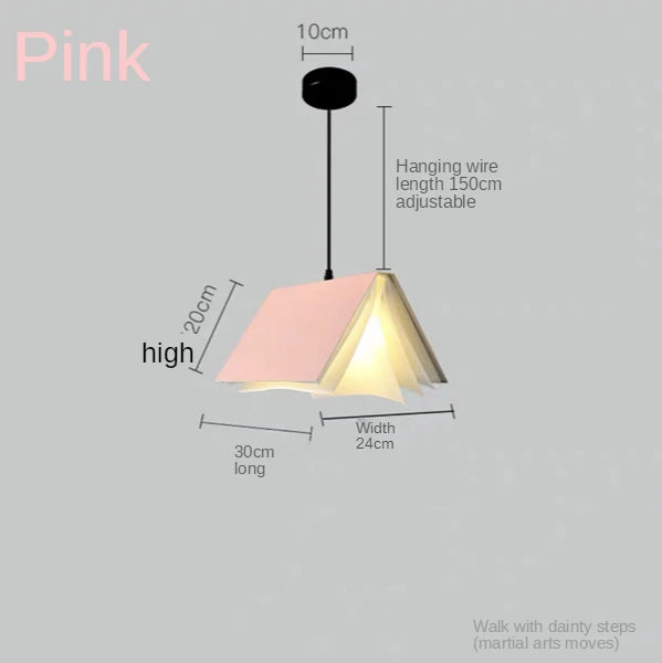 Modern Led Book Pendant Light Living Dining Room Study Chandelier Hanging Lighting Night Lamp Bedroom Kitchen Restaurant Light