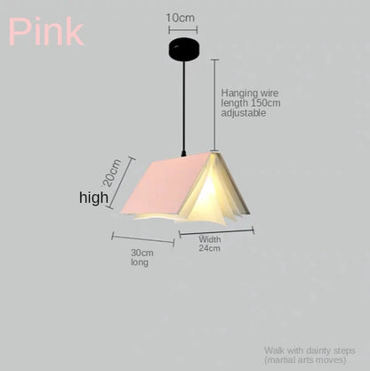 Modern Led Book Pendant Light Living Dining Room Study Chandelier Hanging Lighting Night Lamp Bedroom Kitchen Restaurant Light