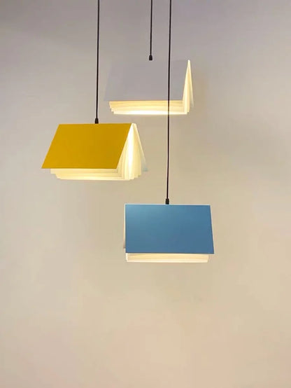 Modern Led Book Pendant Light Living Dining Room Study Chandelier Hanging Lighting Night Lamp Bedroom Kitchen Restaurant Light