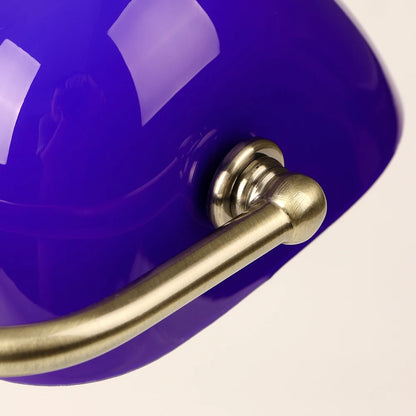 Desk lamp Table Light glass banker‘s lamp zipper switch for bedroom home stuy restaurant library office light night lamp