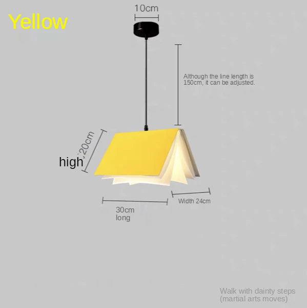 Modern Led Book Pendant Light Living Dining Room Study Chandelier Hanging Lighting Night Lamp Bedroom Kitchen Restaurant Light