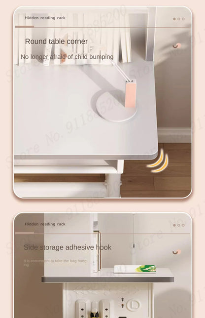 Children's Study Table Home Small Student Writing Desk, School Cтол, Simple Adjustable Мебель Set, Enlarged Tabletop Mobiliário