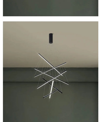 Modern LED Chandeliers Luster Lights For Stair Hall Bedroom Room Duplex Building Indoor Lighting Fixture Ceiling Chandelier
