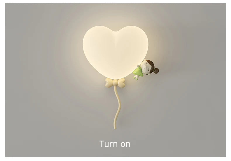 Modern Bedroom Wall Lamp Children's Room Night Lamp Cartoon Cute Boy Girl Room Corridor Wall Lamp Home Decoration Indoor Light