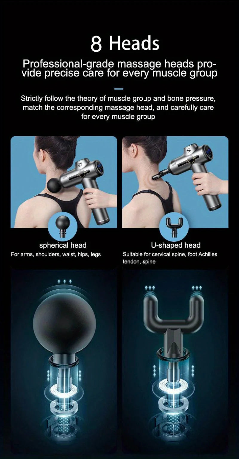 99 Level Massage Gun Deep Body Massager For Muscle Body Neck Massager Electric Fitness Equipment Noise Reduction Male Female