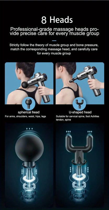99 Level Massage Gun Deep Body Massager For Muscle Body Neck Massager Electric Fitness Equipment Noise Reduction Male Female