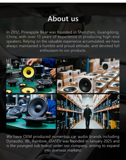 GT650 Hifi Car Coaxial Speaker 6.5-inch Luxury Car Top Quality Bidirectional Car Speaker Full Range Car Music Stereo Audio