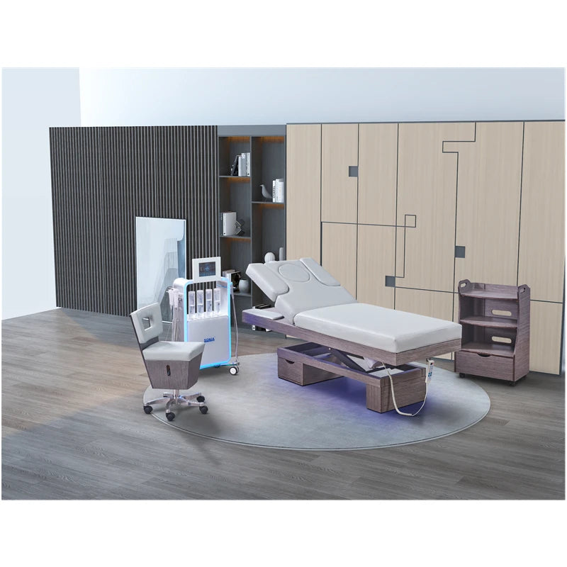 New Arrival Beauty Shop Modern  Electric Equipment Facial Massage bed&Table can custom color for beauty salon