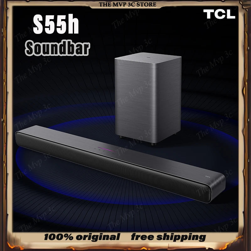 Sales TCL Soundbar S55h  With Dolby Atmos And Dts Virtual:X 220w High-Power Independent Subwoofer Home speaker Bluetooth 220W