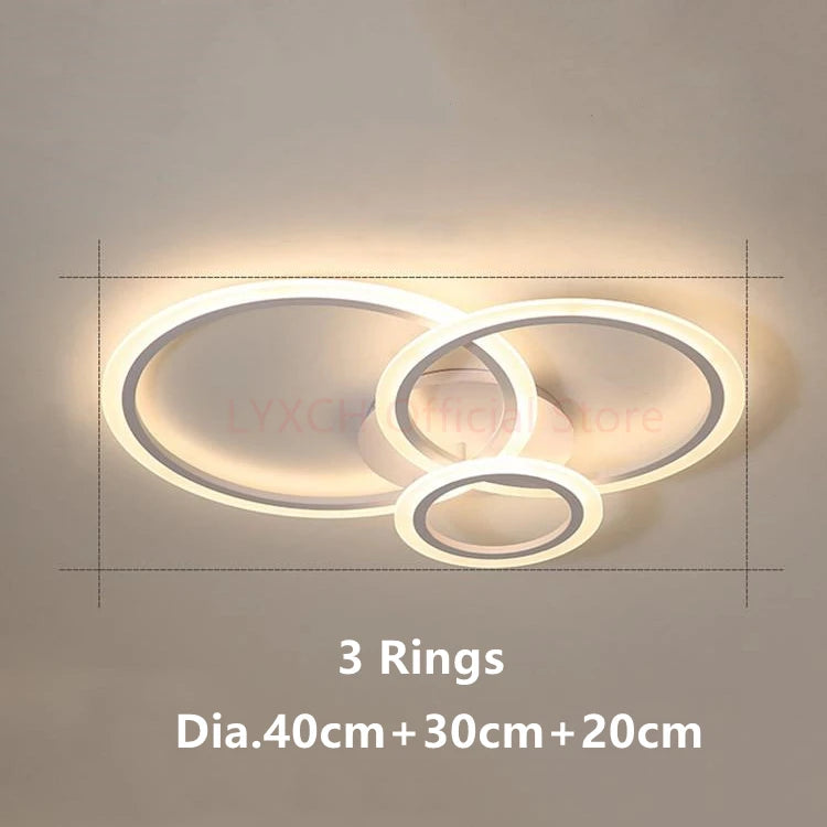 Nordic LED Ceiling lights Modern Indoor lighting Living room Bedroom Home decor fixtures Hallway White Minimalist Ceiling lamps