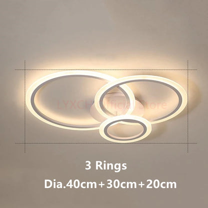 Nordic LED Ceiling lights Modern Indoor lighting Living room Bedroom Home decor fixtures Hallway White Minimalist Ceiling lamps