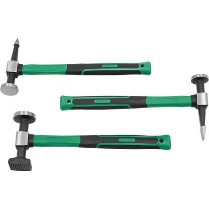 9 Pcs Auto Body Panel Fender Hammer Dolly Set Dent Repair Tools Car Sheet Metal Shaping Movable Car Body Corrector Kit