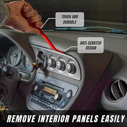 Auto Trim Removal Tool Set No Scratch Plastic Pry Tool Kit Auto Trim Tool Kit Car Tools Easy Door Panel Removal Tool Fastener R