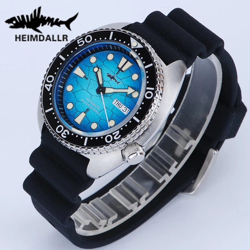 Heimdallr Watches For Men 20Bar Waterproof Luminous Sapphire Crystal NH36A Automatic Movement Vintage Men's Diving Wristwatch