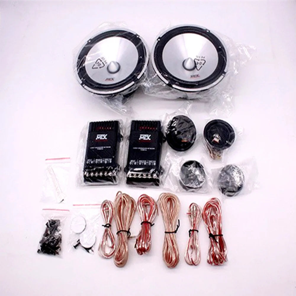 Car Speaker Set High Quality Car Audio Two-Way Speaker Full Range Speaker Car Front Door Speaker Modification Bass Speaker Kit