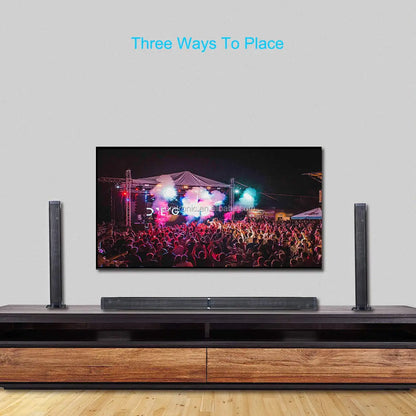 Samtronic 2 In 1 Separable Soundbar For TV Sound Bar, 50W Wired & Wireless Soundbar, ARC/Optical/AUX Connection