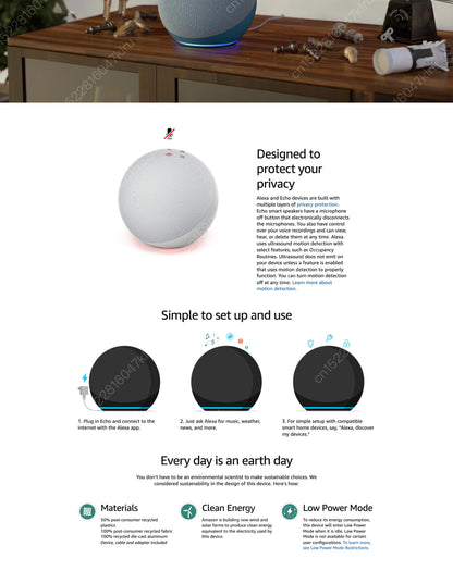 Brand New Original Alexa Echo Dot Maximum Version Model Smart Speaker With Premium Sound Horn Smart Home Zigbee Hub