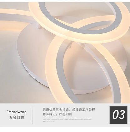 Nordic LED Ceiling lights Modern Indoor lighting Living room Bedroom Home decor fixtures Hallway White Minimalist Ceiling lamps