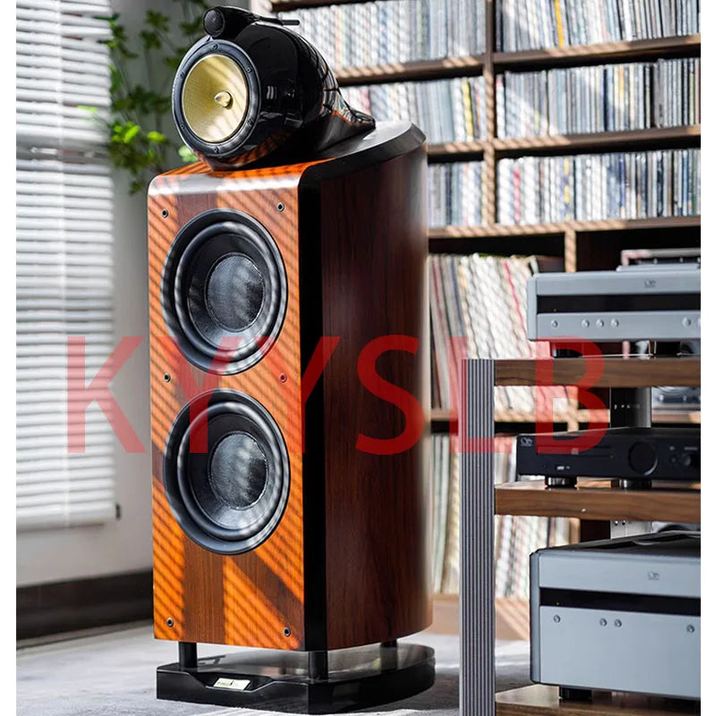 300W 10-inch High Power Three-way 4-unit High-end Passive Speaker Home Theater Floor Speaker Large  Bass Speaker High Fidelity