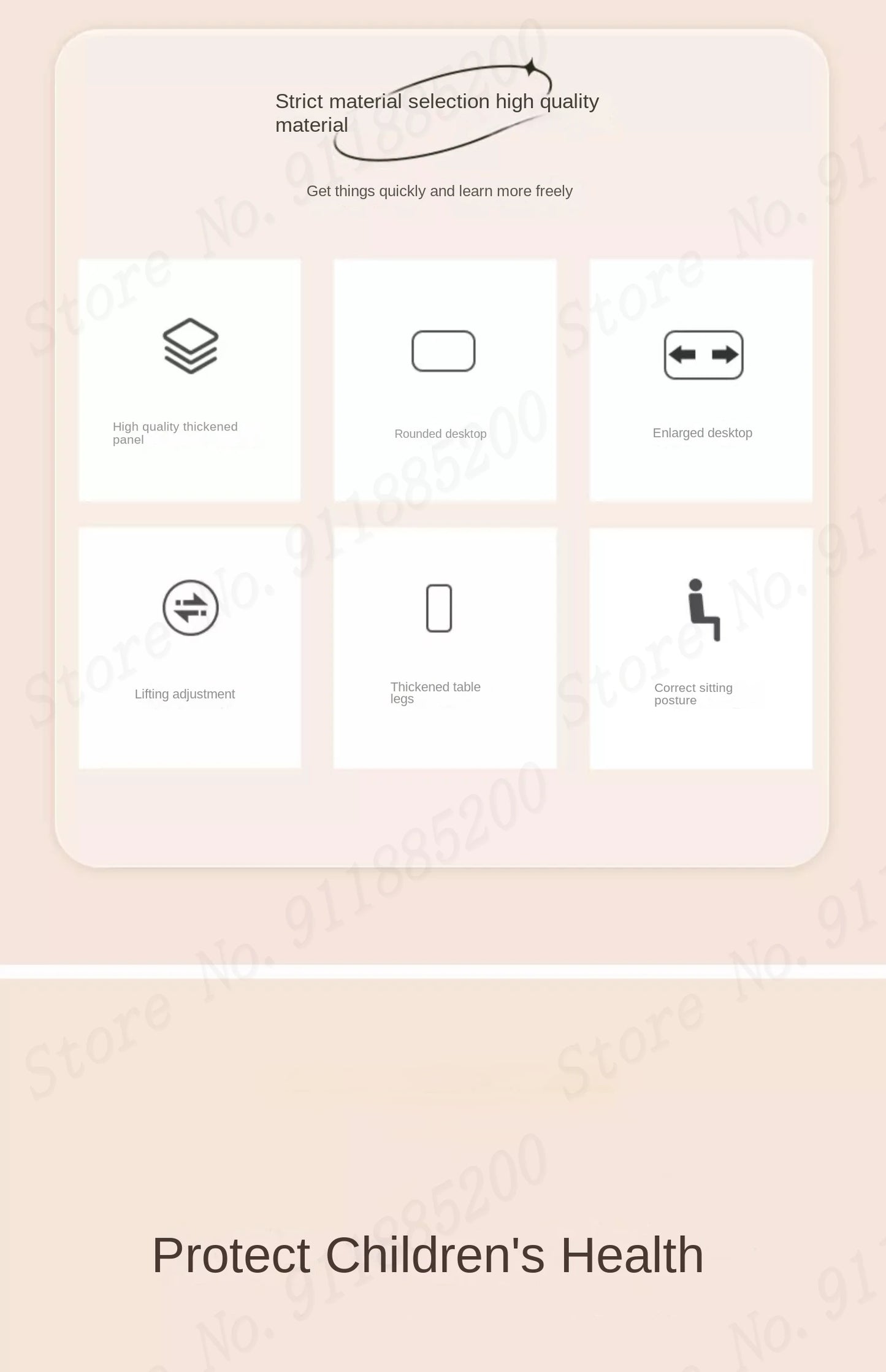 Children's Study Table Home Small Student Writing Desk, School Cтол, Simple Adjustable Мебель Set, Enlarged Tabletop Mobiliário