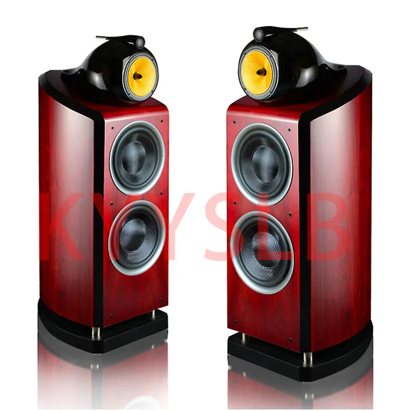 300W 10-inch High Power Three-way 4-unit High-end Passive Speaker Home Theater Floor Speaker Large  Bass Speaker High Fidelity
