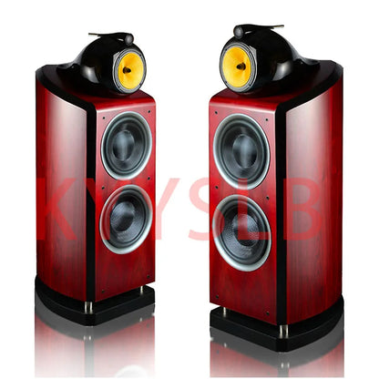 300W 10-inch High Power Three-way 4-unit High-end Passive Speaker Home Theater Floor Speaker Large  Bass Speaker High Fidelity