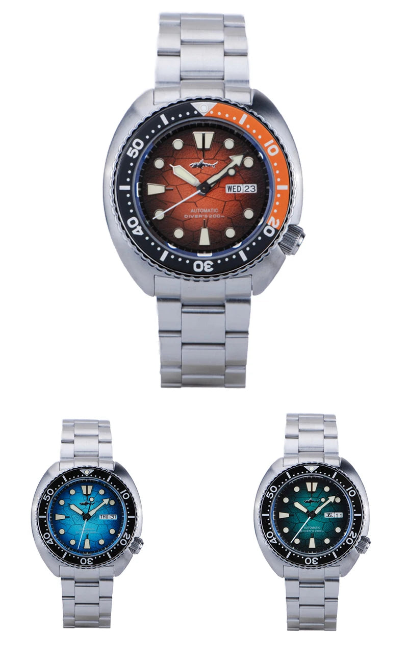 Heimdallr Watches For Men 20Bar Waterproof Luminous Sapphire Crystal NH36A Automatic Movement Vintage Men's Diving Wristwatch