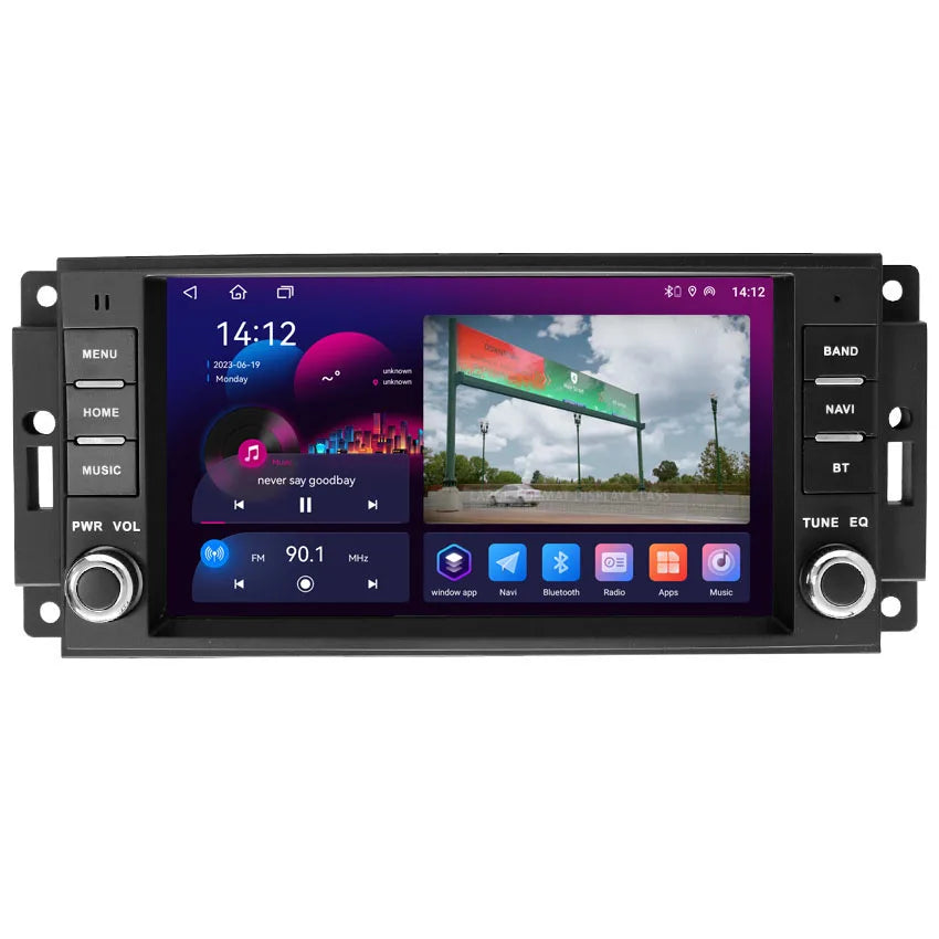 DSP Carplay For Jeep Wrangler 3 JK Android Head Unit Screen 2 Din Autoradio BT GPS Navigation Multimedia Player Car Radio Stereo