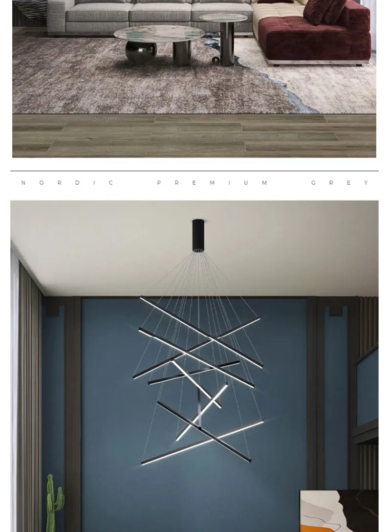 Modern LED Chandeliers Luster Lights For Stair Hall Bedroom Room Duplex Building Indoor Lighting Fixture Ceiling Chandelier