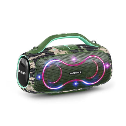 Hopestar Partybox168 Party Speaker 400W Bluetooth 5.4 Wireless Speaker With Subwoofer RGB Lights Karaoke Mic Outdoor Home DJ