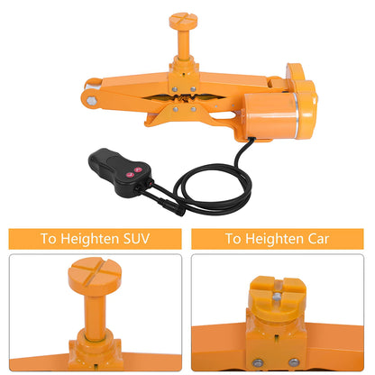 3Ton 12V DC Automotive Car Electric Lifting Jack SUV Van Garage and Emergency Equipment Tools