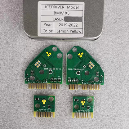 Icedriver for BMW X5 X6 X5M F95 CSL Yellow DRL multicolor LED boards F15 F16 G05 G18 G06 daytime running lights Red RGBW Amber