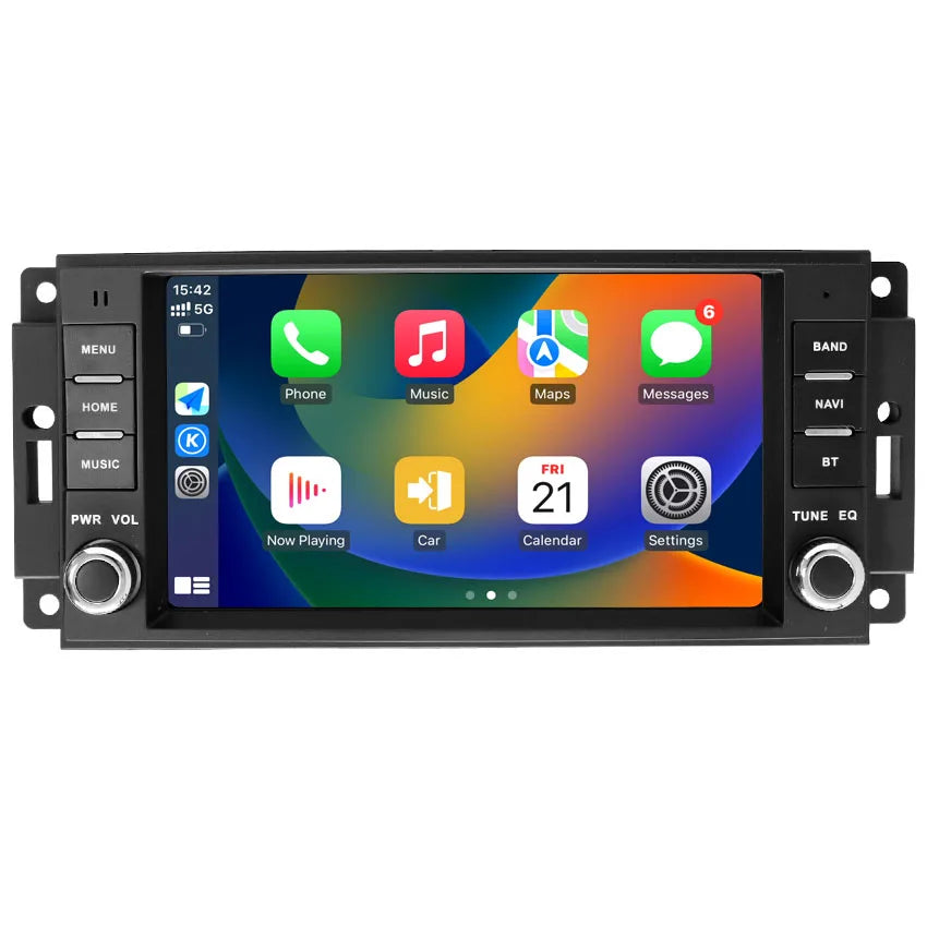 DSP Carplay For Jeep Wrangler 3 JK Android Head Unit Screen 2 Din Autoradio BT GPS Navigation Multimedia Player Car Radio Stereo