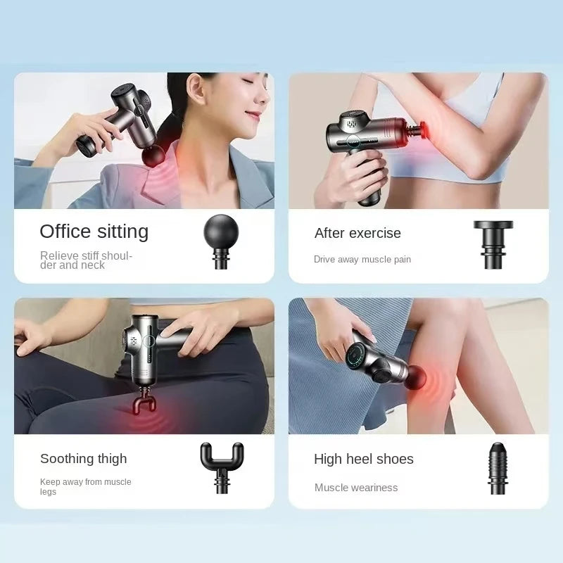 99 Level Massage Gun Deep Body Massager For Muscle Body Neck Massager Electric Fitness Equipment Noise Reduction Male Female