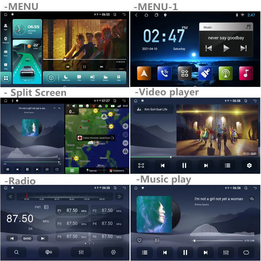 DSP Carplay For Jeep Wrangler 3 JK Android Head Unit Screen 2 Din Autoradio BT GPS Navigation Multimedia Player Car Radio Stereo