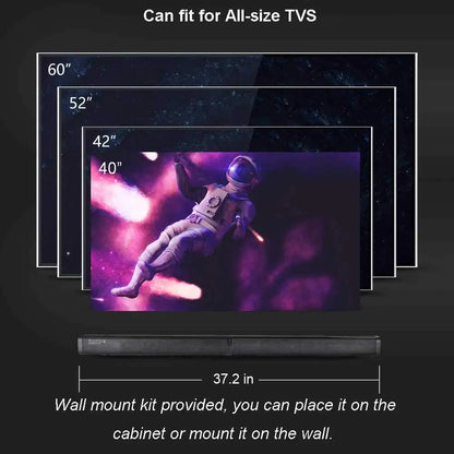 Samtronic 2 In 1 Separable Soundbar For TV Sound Bar, 50W Wired & Wireless Soundbar, ARC/Optical/AUX Connection