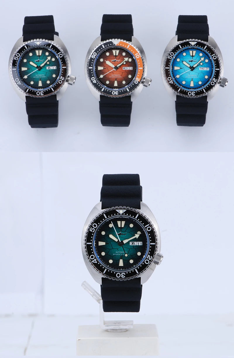 Heimdallr Watches For Men 20Bar Waterproof Luminous Sapphire Crystal NH36A Automatic Movement Vintage Men's Diving Wristwatch