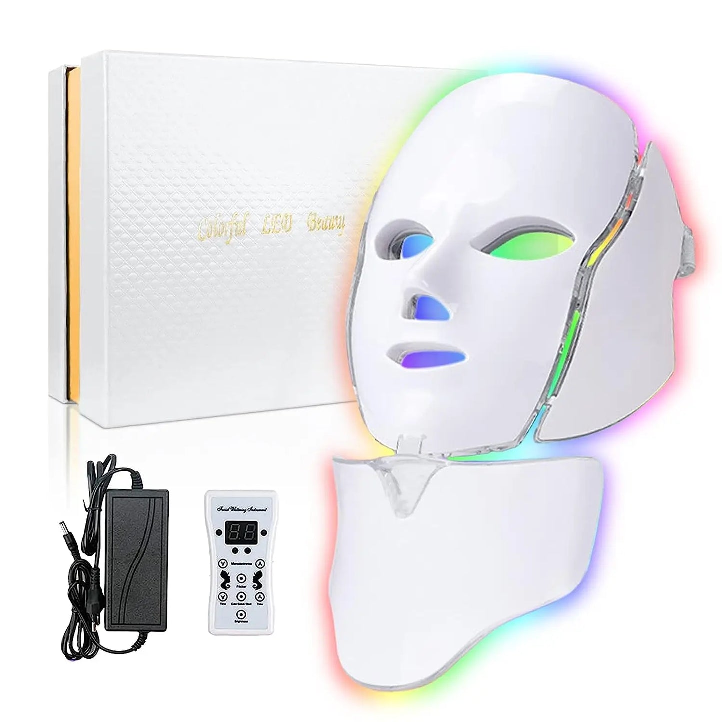 Light Therapy Face Beauty Facial 7 Colours LED Beauty Care Devices Red Light Therapy Skin Care Led Mask Home Use Beauty