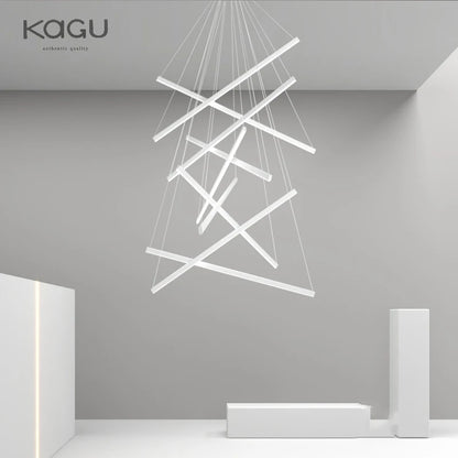 Modern LED Chandeliers Luster Lights For Stair Hall Bedroom Room Duplex Building Indoor Lighting Fixture Ceiling Chandelier